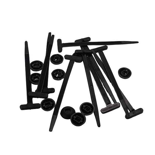 Kit Abraçadeira Fivela Automotiva Autotravante Nylon 10 Unid