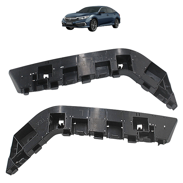 Kit Suporte Guia Parachoque Dianteiro Civic 2017 18 19 2020 2021