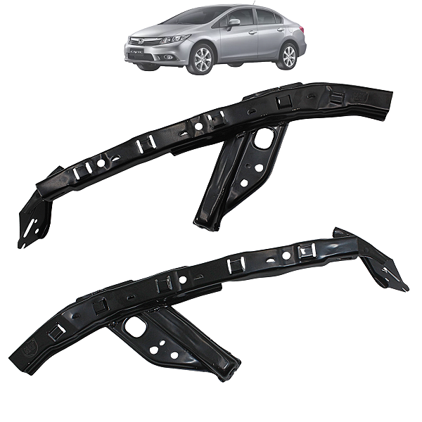 Par Guia Farol Dianteiro Civic 2012 2013 2014 2015 2016