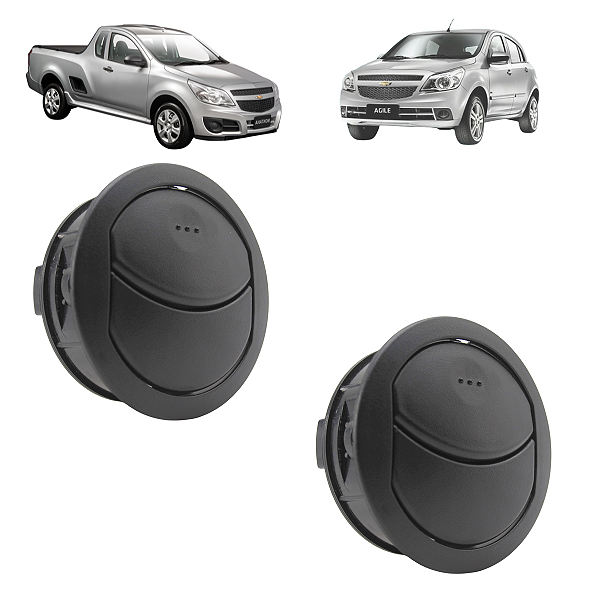 Kit 2 Difusor Saida De Ar Agile/Montana 2011 2012 2013 14 Até 2021
