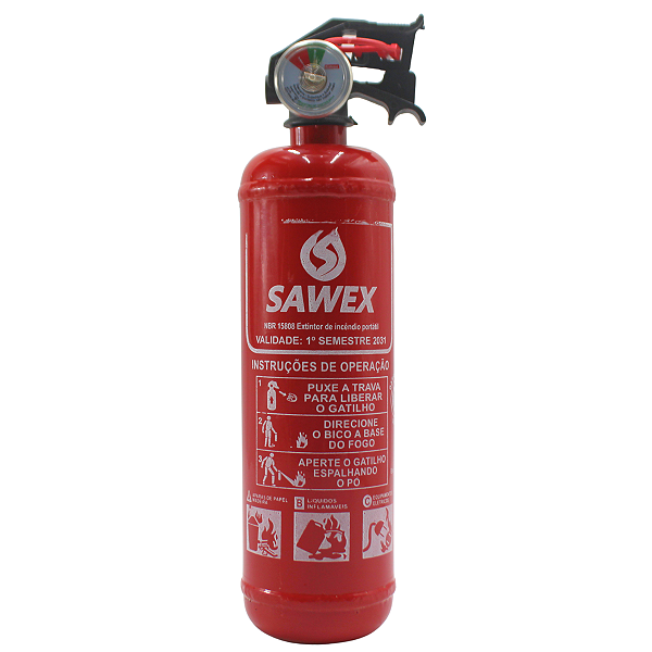 Extintor P1 ABC Automotivo 1kg Universal Sawex