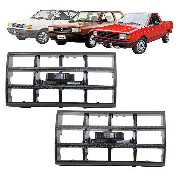 Par 2 Saida Do Ar Grade Tela Gol Parati Saveiro Voyage 1981 82 83 84 85 86 1987