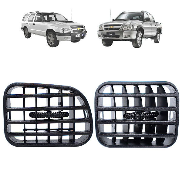 Kit 2 Difusor Saida Ar S10/Blazer 2001 02 03 A 2011 Central