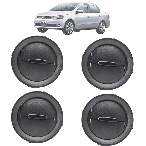 Kit 4 Difusor De Ar Gol Voyage Saveiro G4 G5 G6 2006 Até 2016