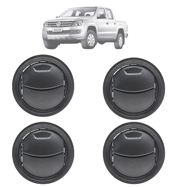 Kit 4 Difusor Saída Ar Amarok 2011 2012 2013 2014 2015 2016