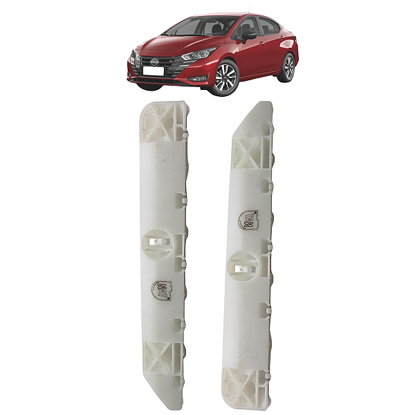 Par Guia Parachoque Traseiro Versa 2012 13 14 15 16 17 até 2020