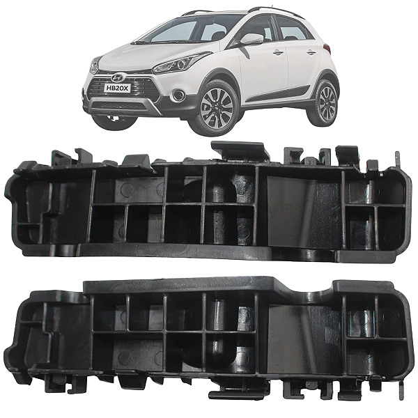 Par Guia Parachoque Hb20x 2013 14 15 16 2017 2018 2019 Dianteiro