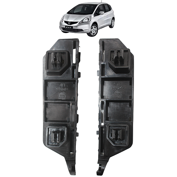 Par Suporte Guia Parachoque Dianteiro Honda Fit 2004 05 06 07 2008