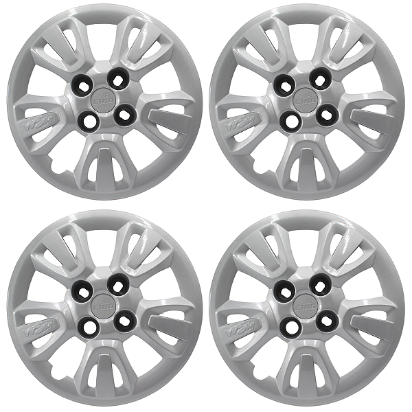 Jogo 4 Calota Aro 14 Fiat Uno Way Economy 2011 12 2013 2014