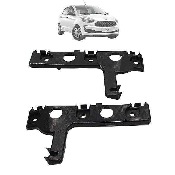 Par Guia Suporte Parachoque Ka 2015 2016 2017 2018 Dianteiro