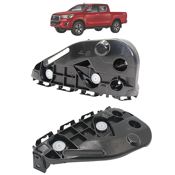 Par Guia Parachoque Dianteiro Toyota Hilux 2016 17 até 2020