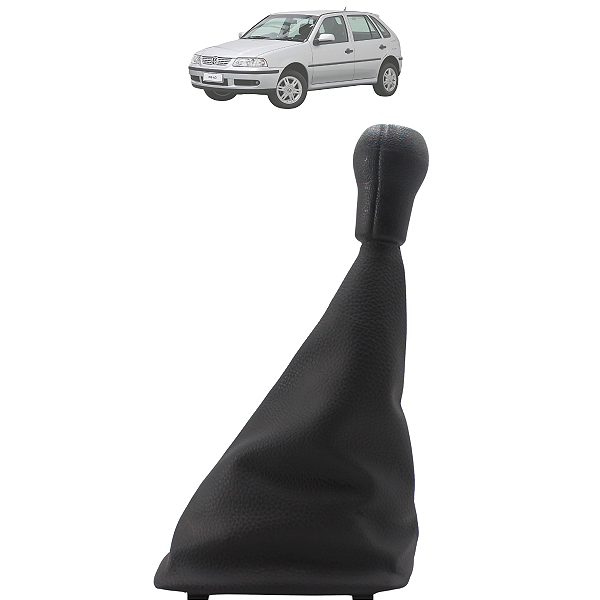 Kit Manopla Bola Coifa Câmbio Marcha Gol Parati Saveiro 1987 Até 1999 Base Curta Grafite