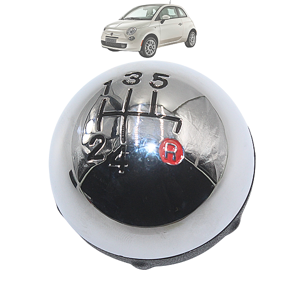 Manopla Bola De Cambio Marcha Fiat 500 2009 Até 2017