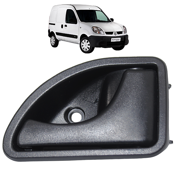 Maçaneta Interna Gatilho Kangoo 2000 01 02 03 até 2010 Preta