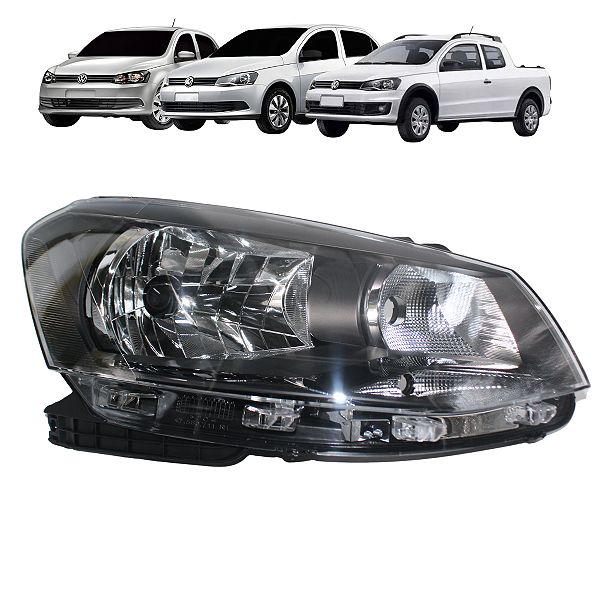 Farol Dianteiro Gol Voyage Saveiro G6 2013 14 15 2016 Foco Simples