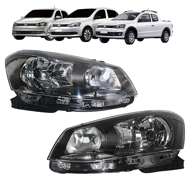 Par Farol Dianteiro Gol Voyage Saveiro G6 2013 14 15 2016 Foco Simples