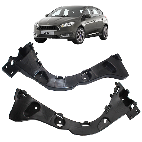 Par Guia De Parachoque Traseiro Focus Hatch 2016 2017 2018 2019