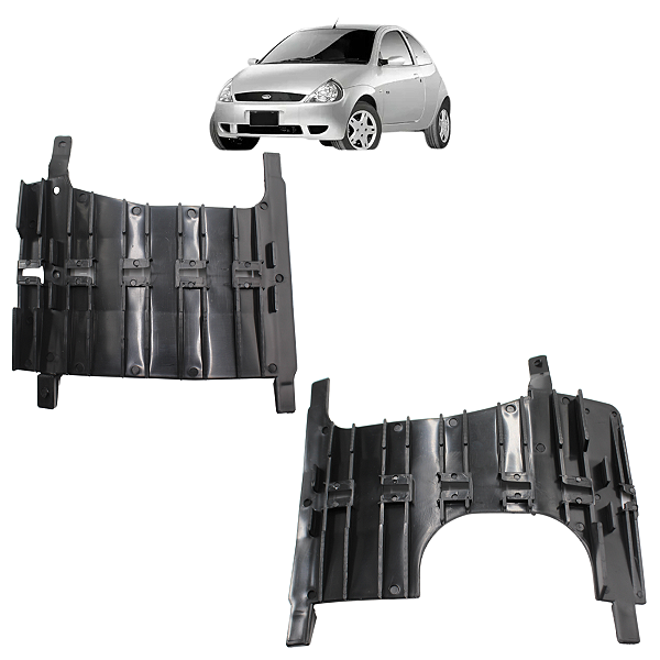 Par Guia Parachoque Traseiro Ford Ka 1997 1998 1998 Até 2005 2006 2007