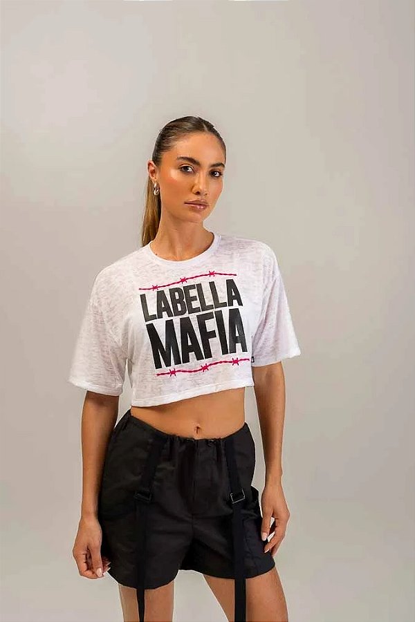 Cropped Malha Chemical Branco Labellamafia