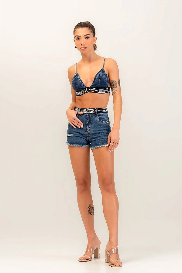 Top Jeans Attack Denim Labellamafia