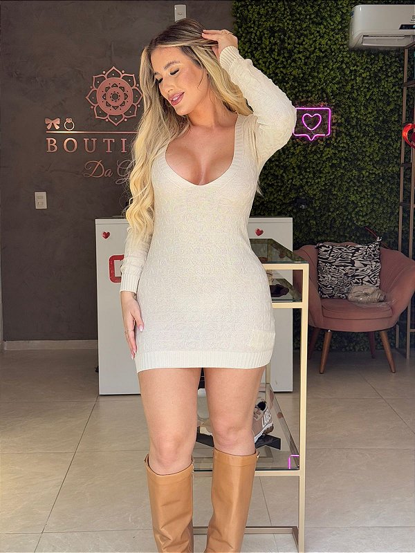 VESTIDO TRICOT SUETER