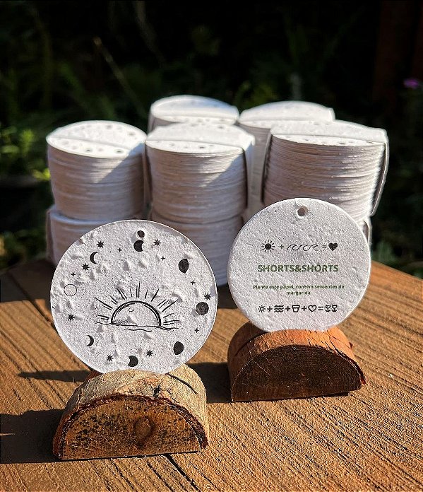 tag em papel semente plantavel 6cm