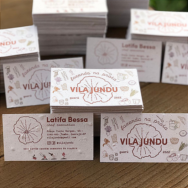 Cartão de visita 5x9cm