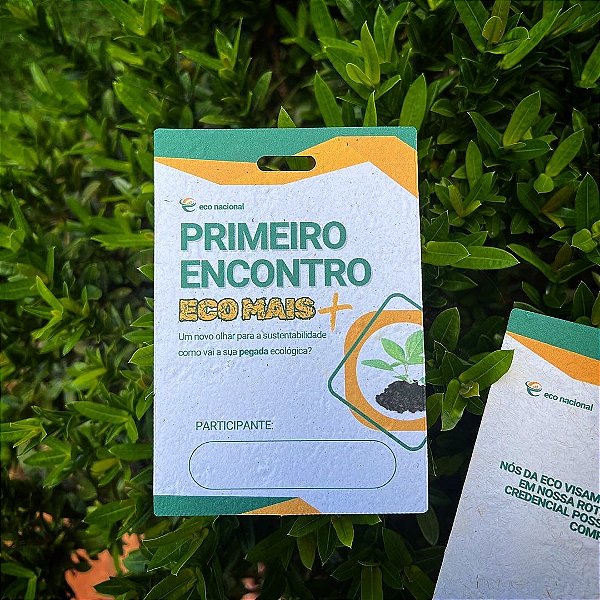 Credenciais/ crachás 9x13cm com furo jacaré