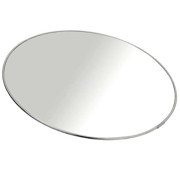 Espelho Convexo Moldura Em Alumínio 50CM