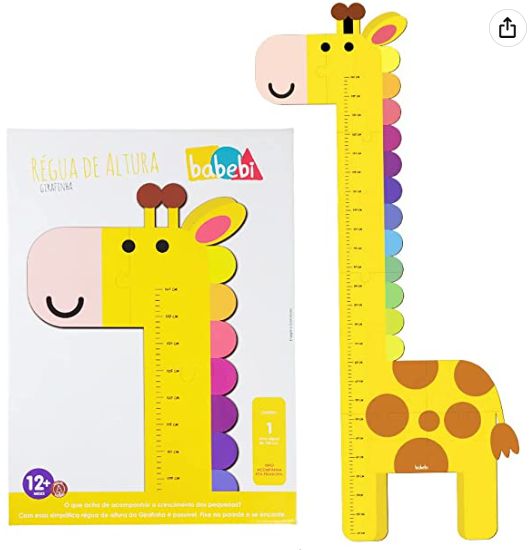 Régua de altura Girafinha - Babebi - Brinquedo Educativo