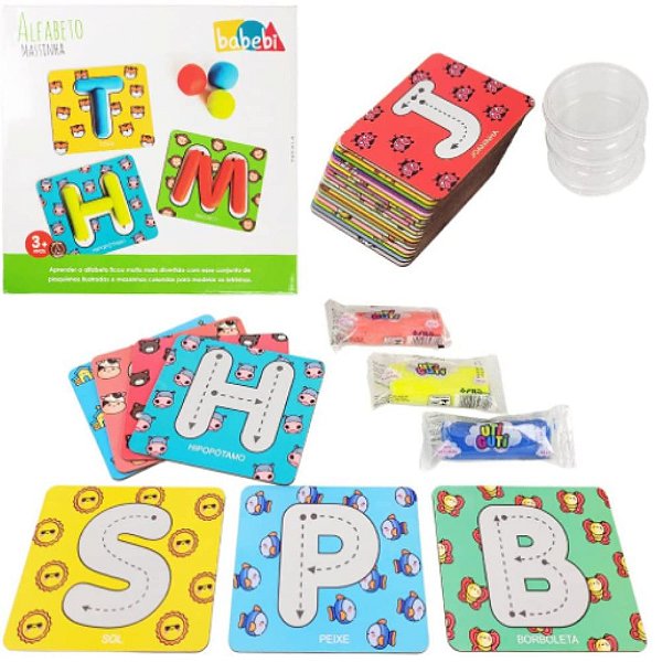 Alfabeto Massinha - Babebi - Brinquedo Educativo