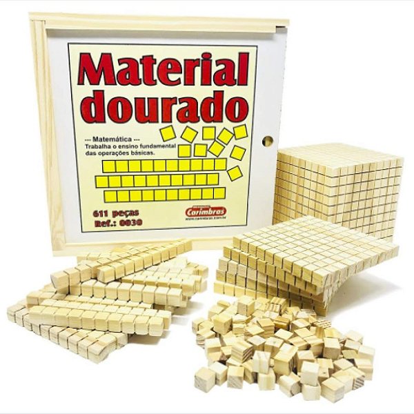 Material Dourado 611 Peças - Carimbrás - Brinquedo Educativo