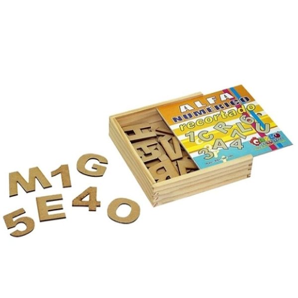 Alfanumérico Recortado - Carlu - Brinquedo Educativo