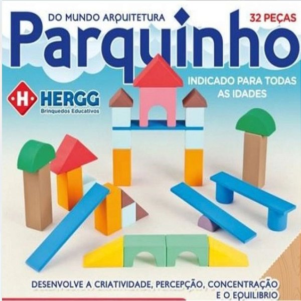 Blocos de Montar - Parquinho - Hergg - Brinquedo Educativo