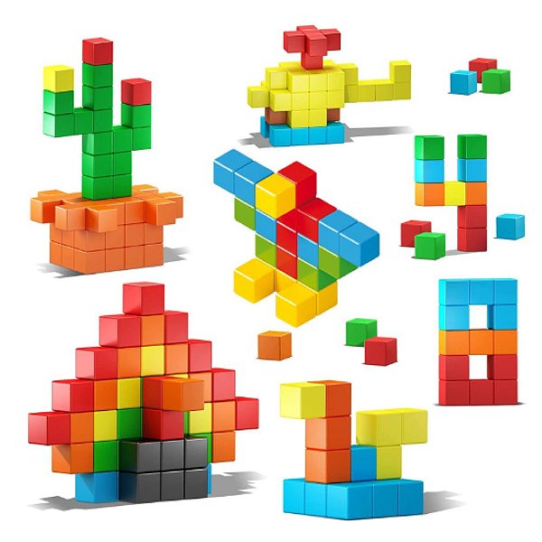 Cubos 44 pecas - MagForma - Brinquedo Magnético