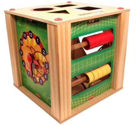 Brinquedos Educativo Ábaco E Alinhavo Cubo De Multiatividade