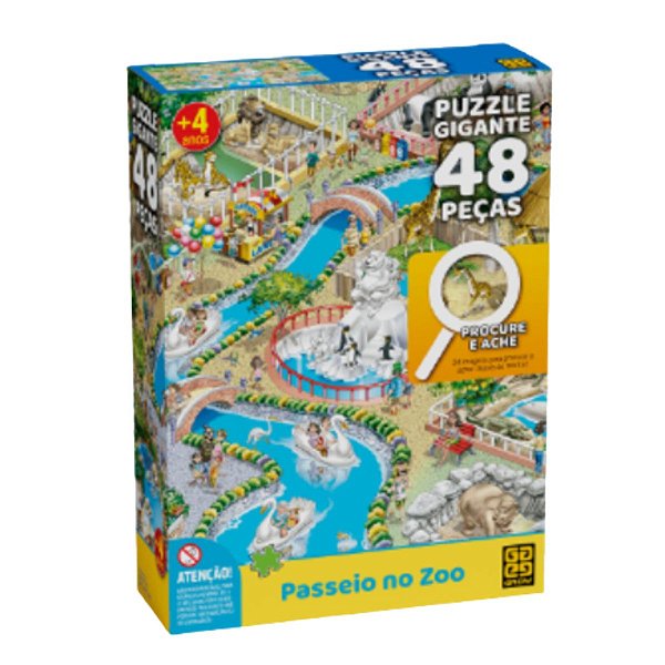 PUZZLE GIGANTE PROCURE E ACHE ZOO