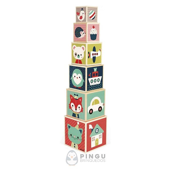 PIRAMIDE DE 6 BLOCOS BABY FOREST