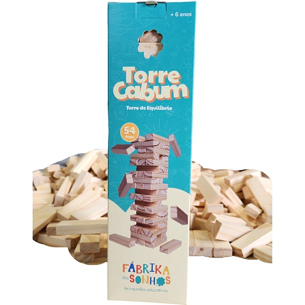 TORRE DO EQUILIBRIO CABUM COM 54 PECAS