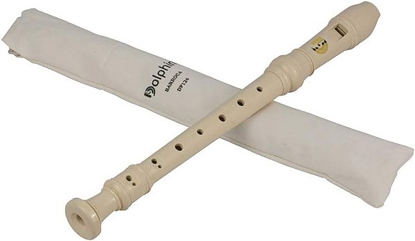 FLAUTA DOCE BARROCA SOPRANO DO ABS DOLPHIN