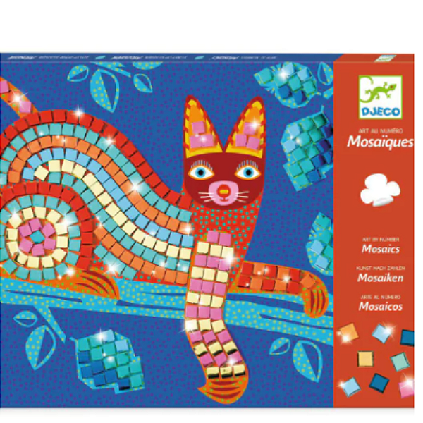 Mosaicos - Gato e tartaruga