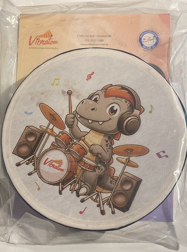 PANDEIRO 15CM DINOSSAURO - VTOM