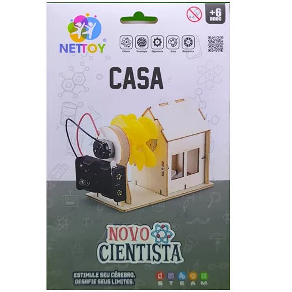 Kit Educacional Robótica Experiencia Steam Cientista Casa