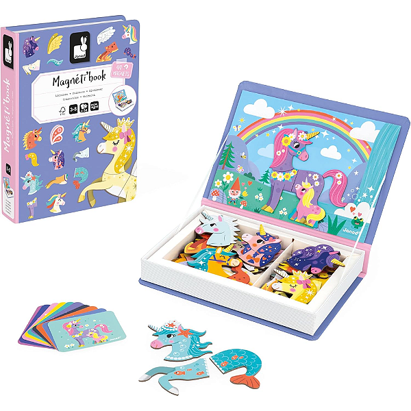 LIVRO MAGNETICO UNICORNIO