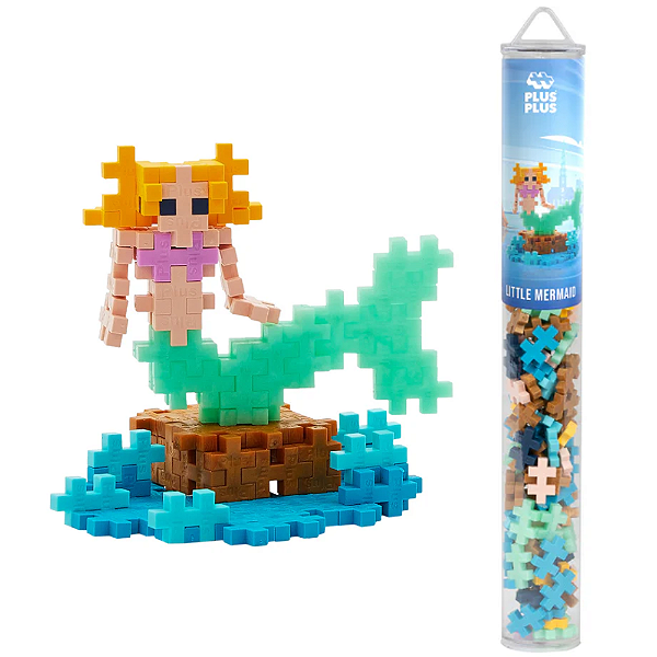 Plus-Plus Tubo 100pcs  Pequena Sereia