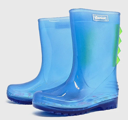 Galocha Slim Dino Transparente/ Azul TAM: 31/32