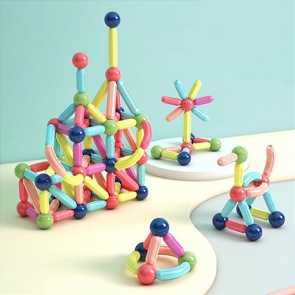Block Building Tubos Magneticos