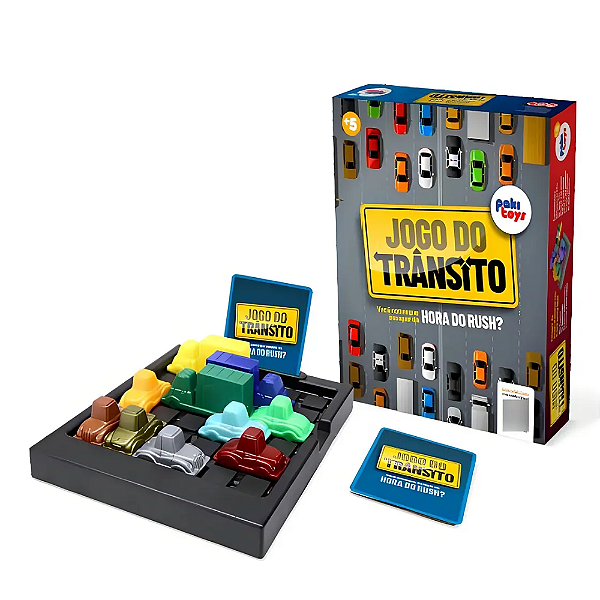 Jogo do Trânsito Pakitoys Quebra-Cabeça Raciocínio