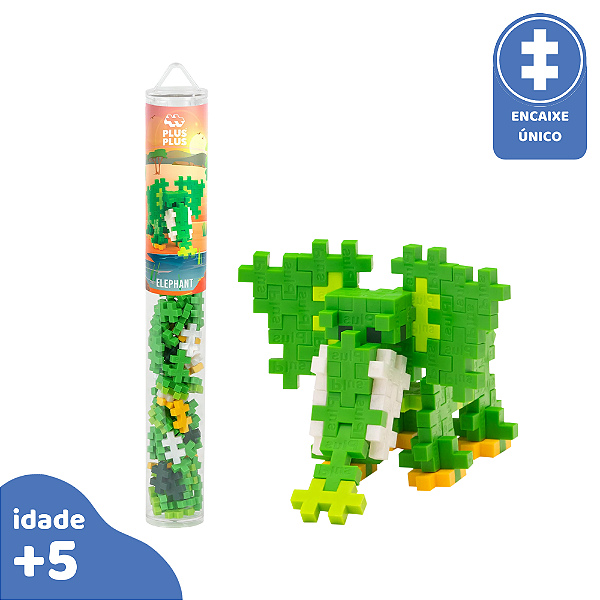PlusPlus Tubo Elefante 100pcs Brinquedo de Montar Infantil