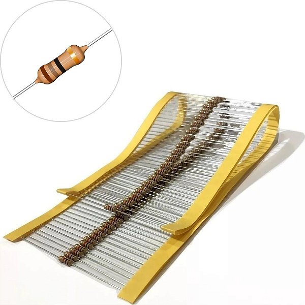 Resistor 18R Cr25 1/4W 5% - Pacote Com 100 Peças
